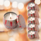 Andme Scented Candles for Home(Pack of 20), Diwali Decoration Items for Home Decor, Christmas New Year Gift Items, Birthday Gift, Rose Fragrance(120 GMS Each)